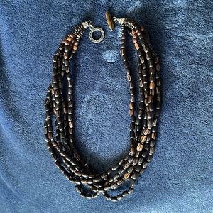 Silpada wood necklace